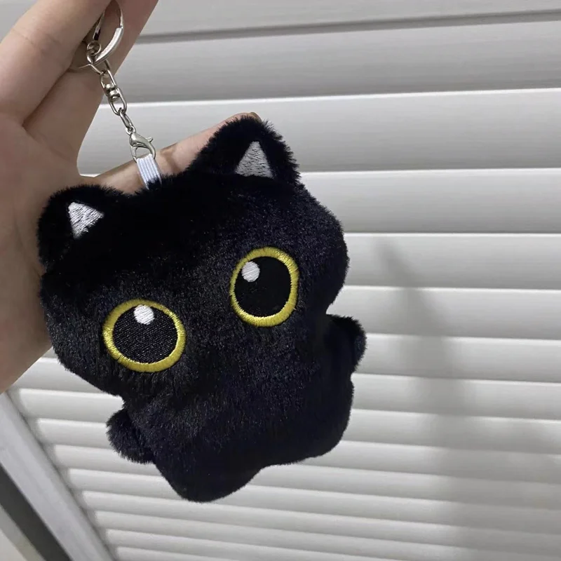 12cm Black Cat Bag Charm Plush