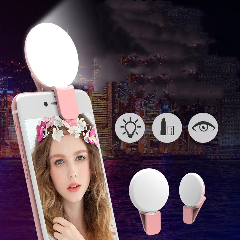 3 In 1 Phone Grip Kit With Clip On Light