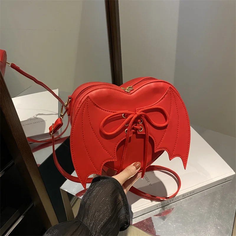 Bat Wing Heart Crossbody