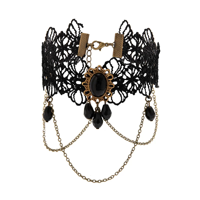 Black Lace Chain Arm Band