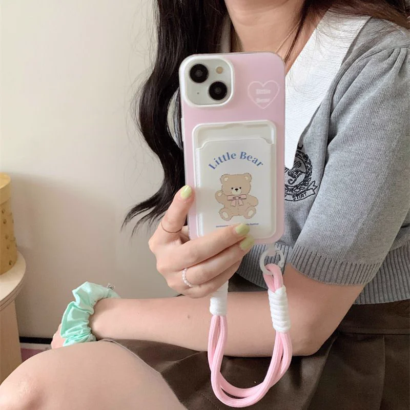 Bear Phone Case With Card Slot