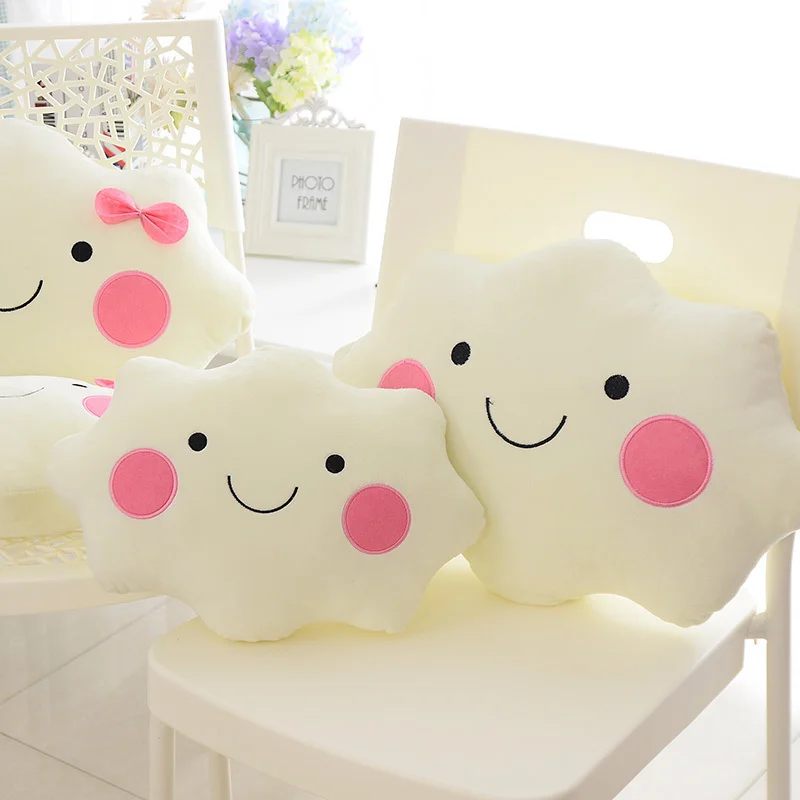Smiling Cloud Plush Pillow