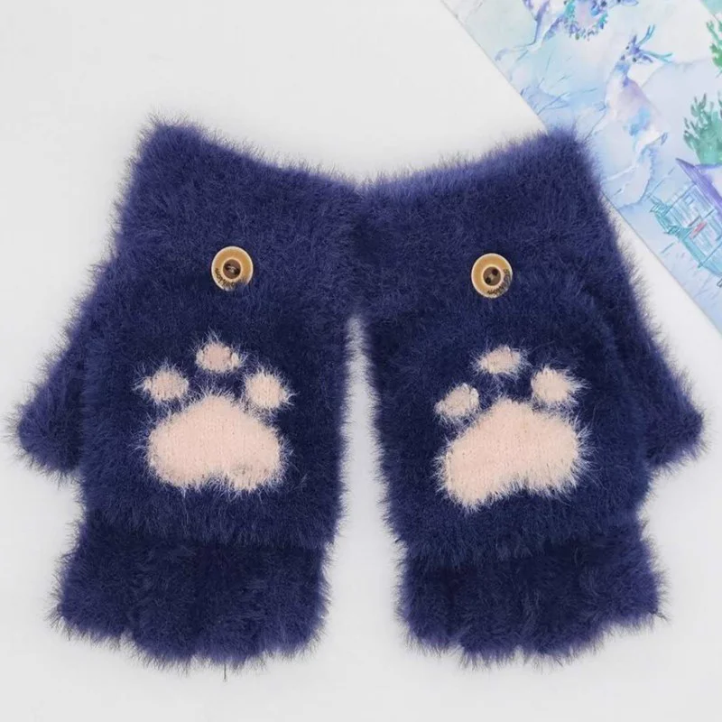 Cat Claw Flip Fingerless Gloves