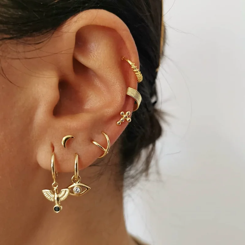 Charm Hoop Earrings