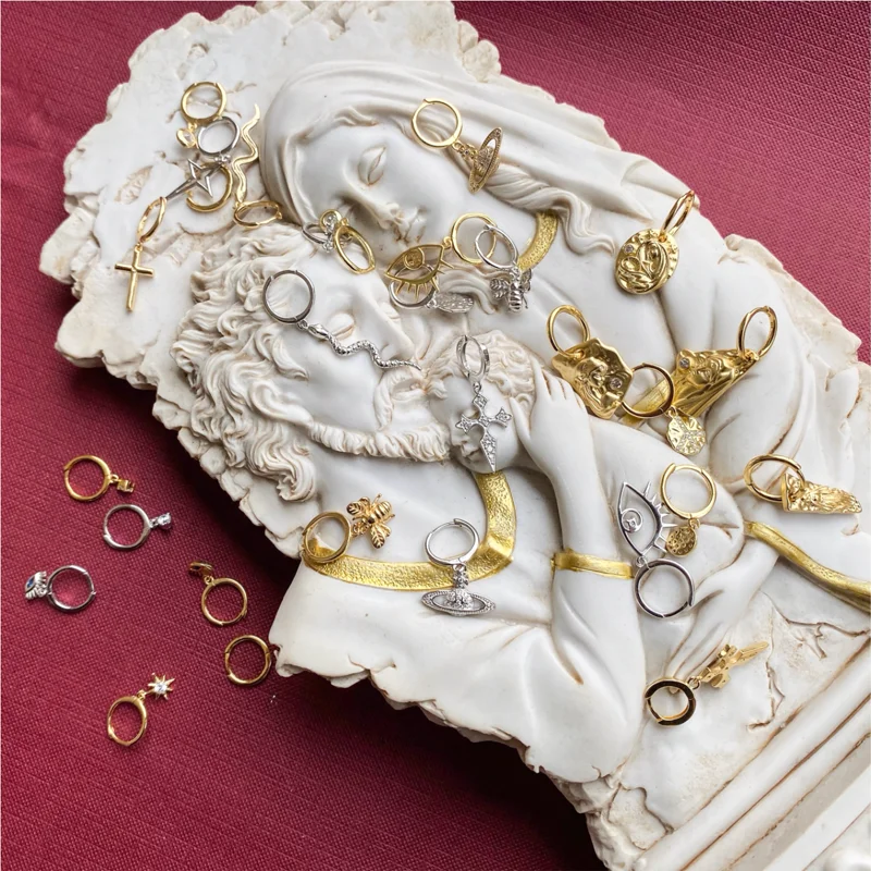 Charm Hoop Earrings