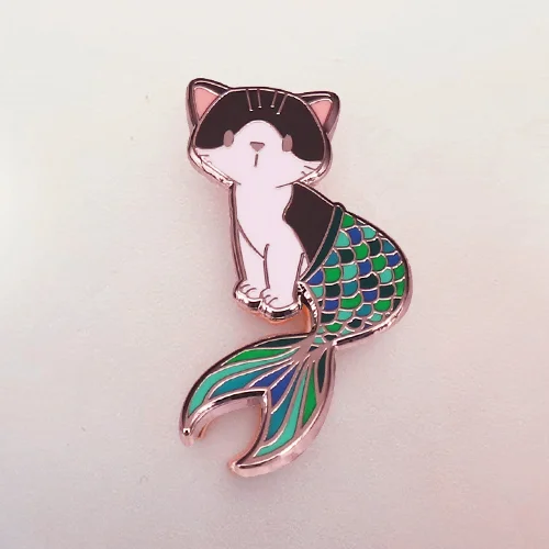Mermaid Cat Enamel Pin