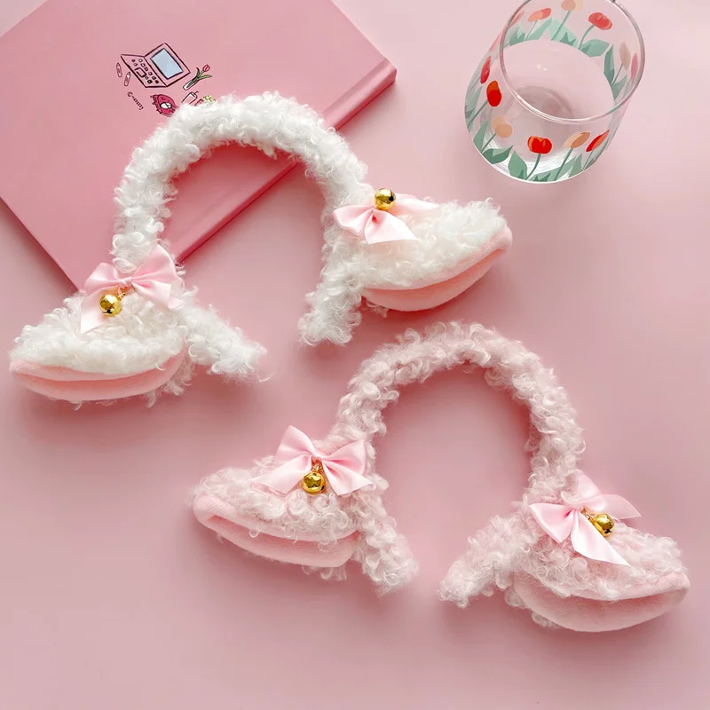 Lamb Headband With Bow And Bell