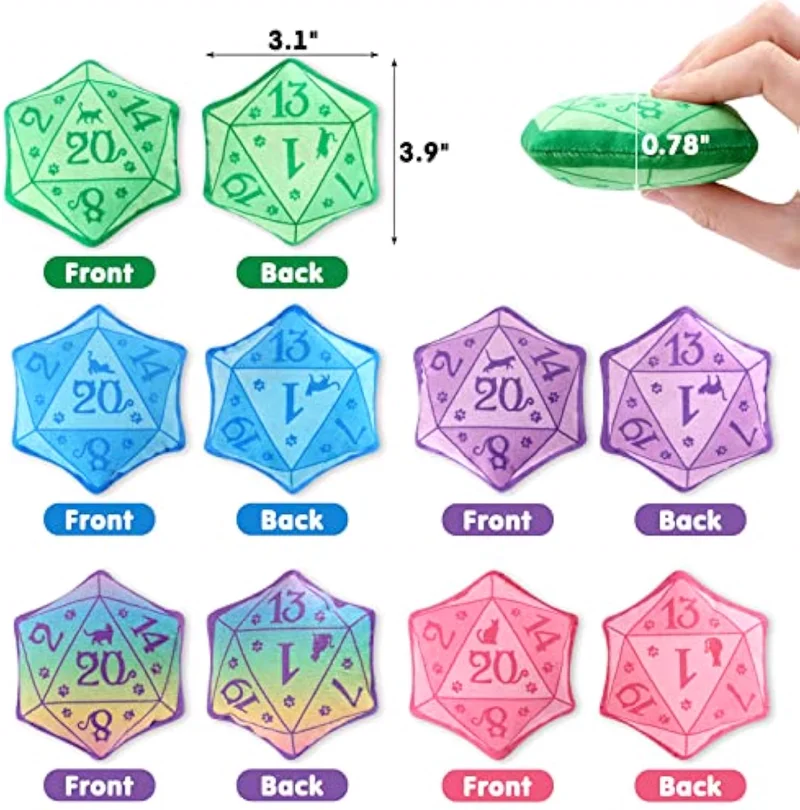 D20 Catnip Cat Toy