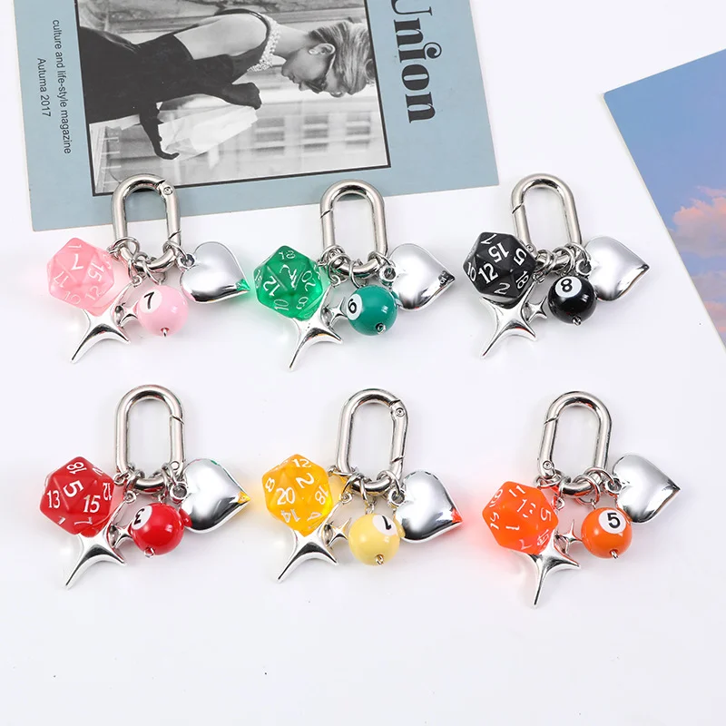 D20 Charm Keychain