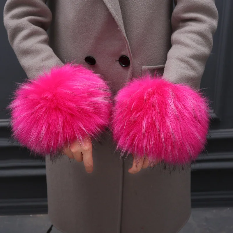 Fluffy Wrist Cuffs