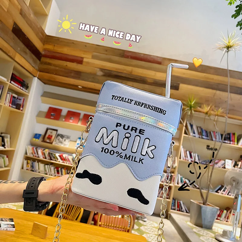 Milk Carton Crossbody Bag