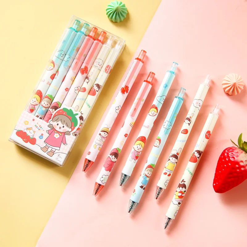 Strawberry Girl Gel Pens