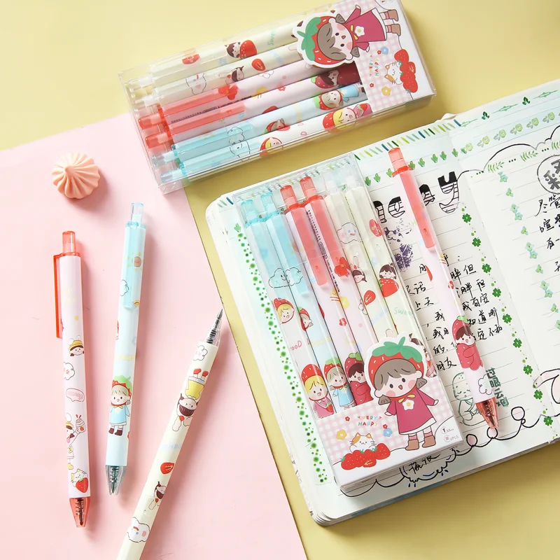 Strawberry Girl Gel Pens