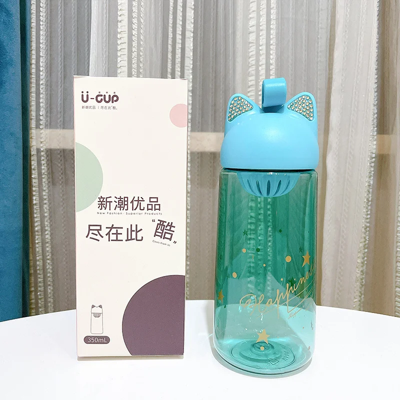 Glitter Cat Bottle 350ml