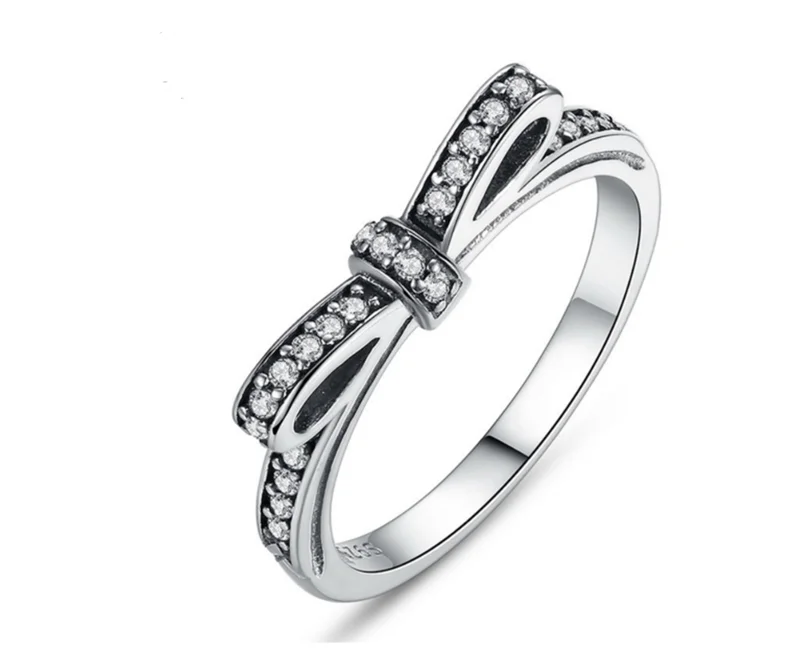 Silver-tone Bow Ring