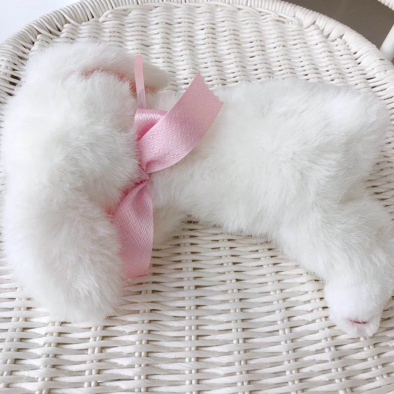White Lop Eared Bunny Plush