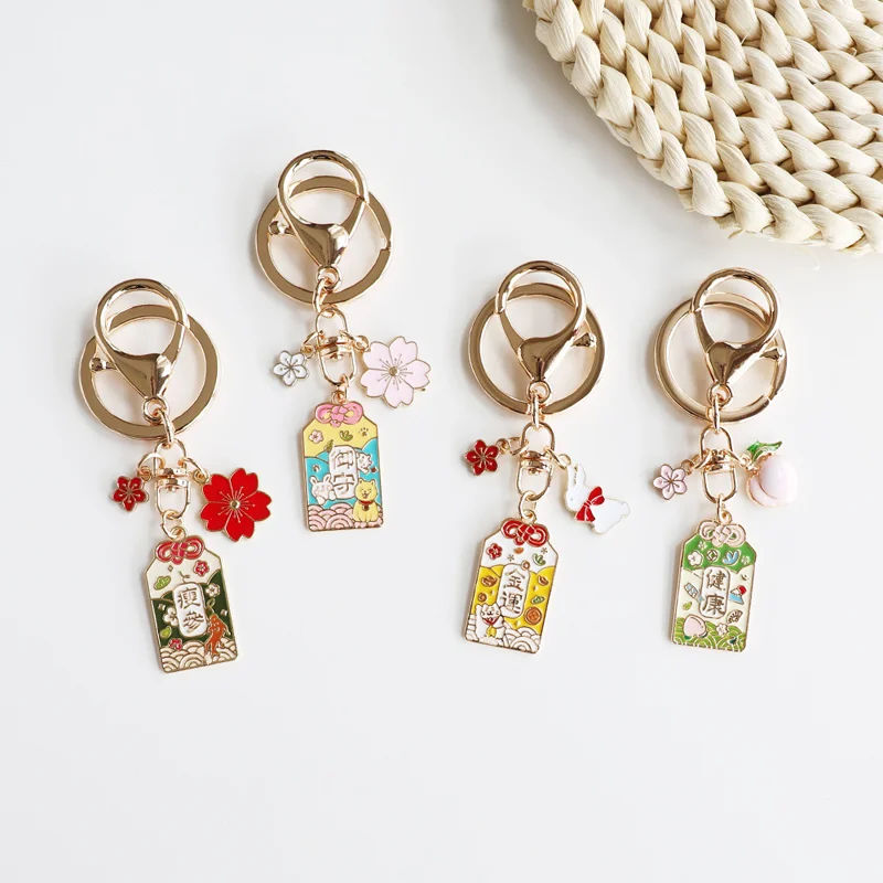 Lucky Cat Amulet Keychain