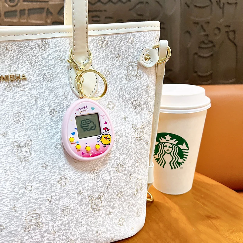 Mini Handheld Game Console Keychain