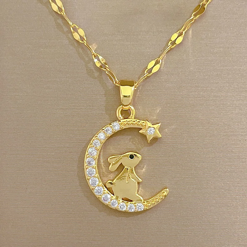 Moon Rabbit Necklace