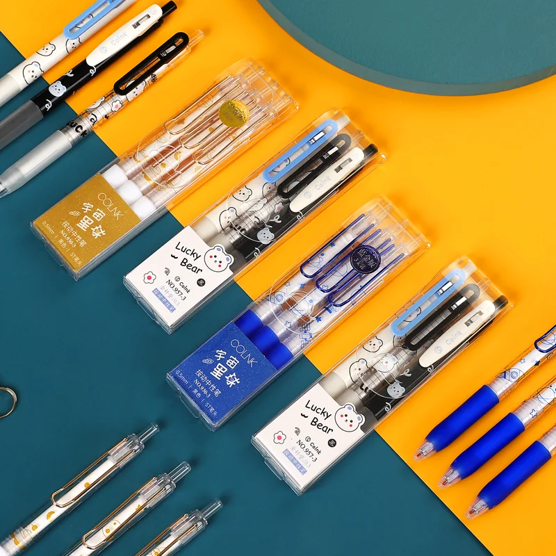 Cartoon Gel Pen Set (3 pens)