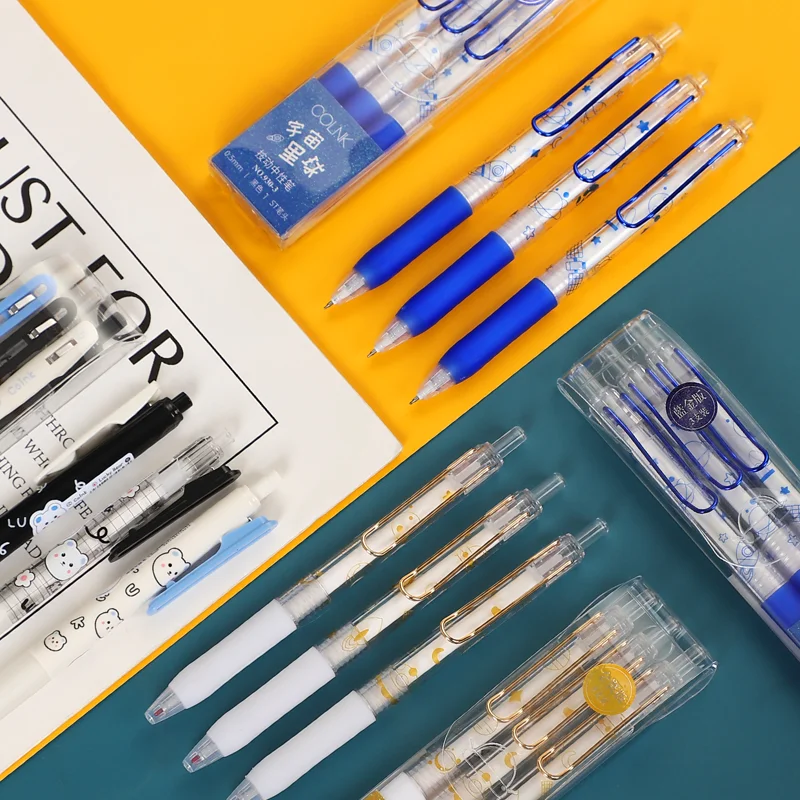 Cartoon Gel Pen Set (3 pens)