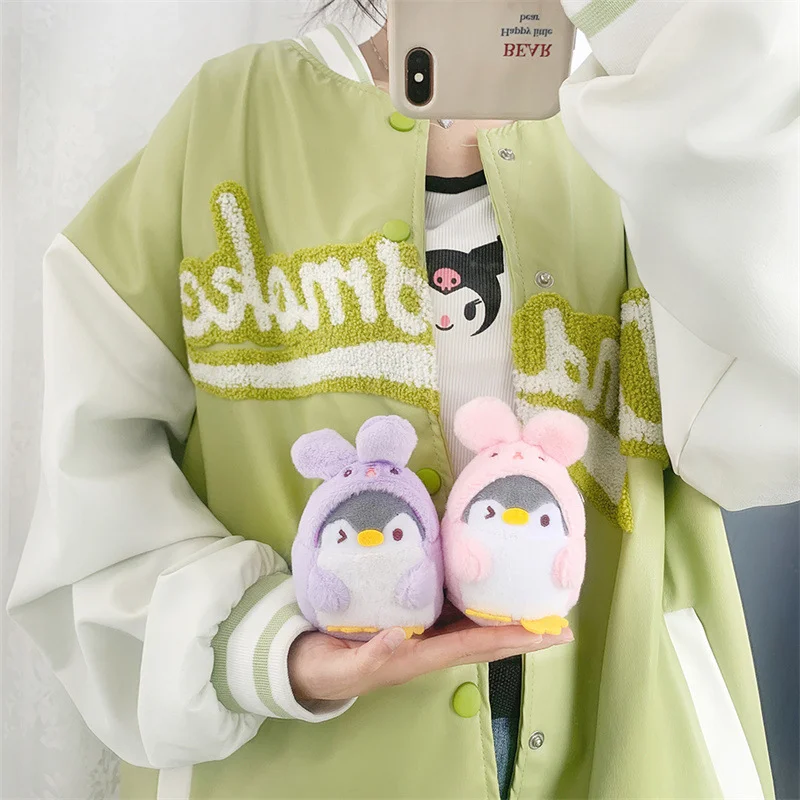 Penguin Bunny Plush Keychain