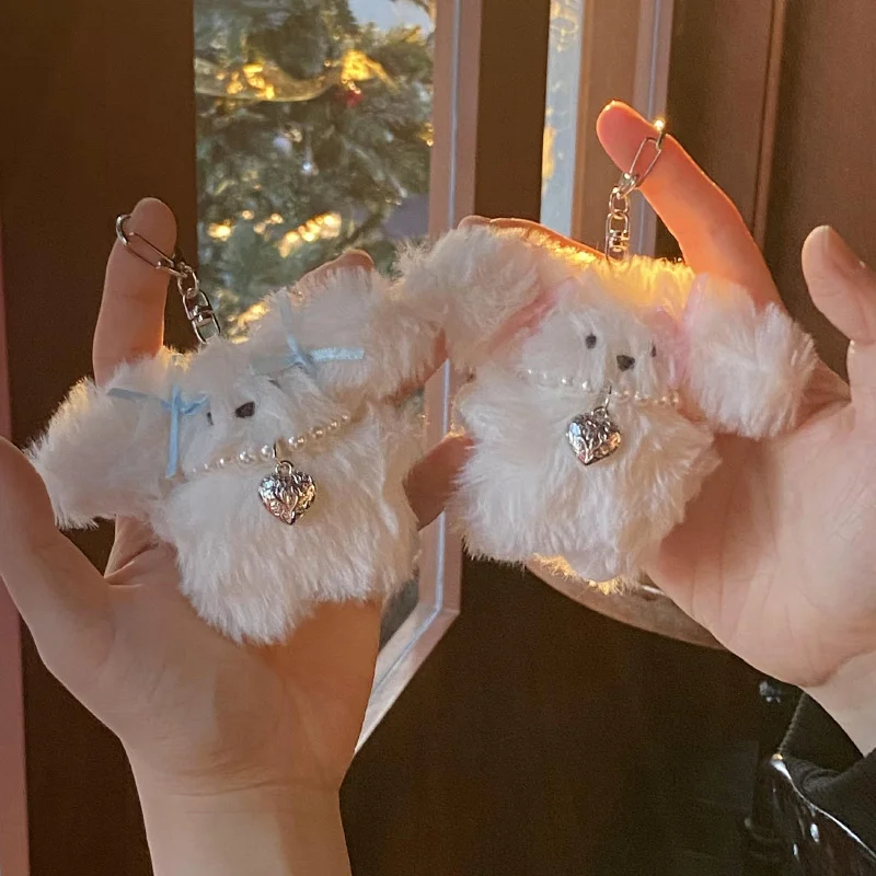 Pearl Bow Bunny Plush Charm