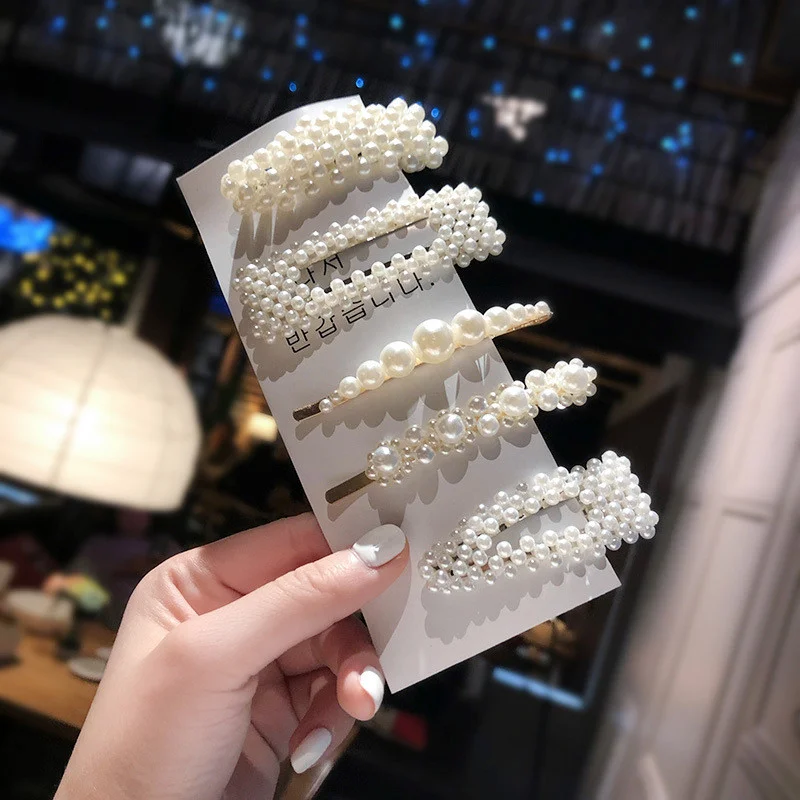 Pearl Hair Clip Set