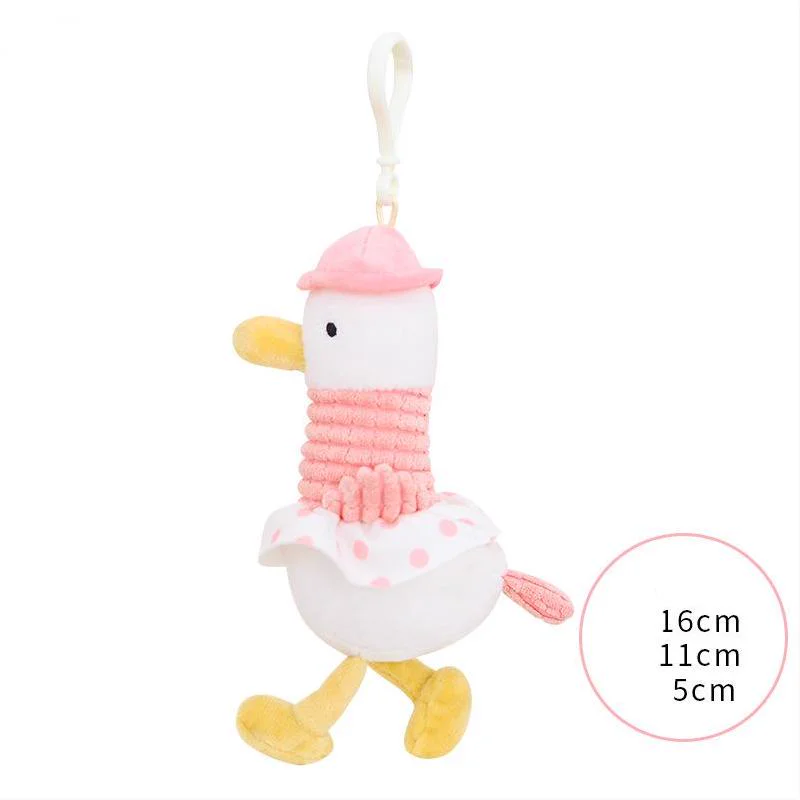 Duck And Doll Plush Keychains