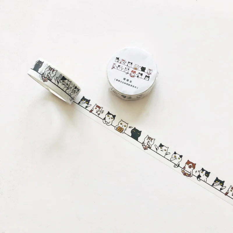 Row of Cats Washi Tape