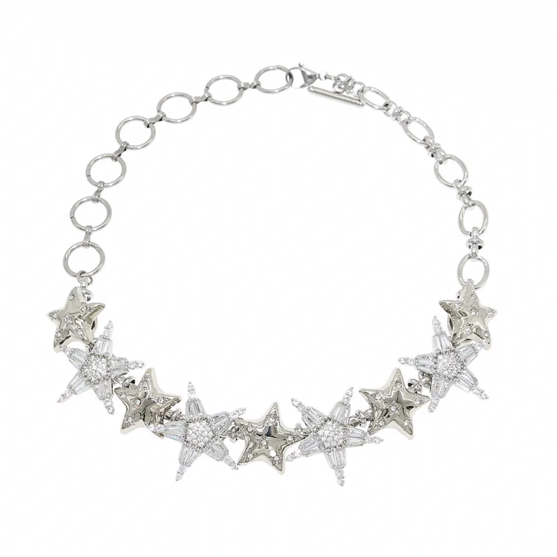 Sparkly Star Chain Choker