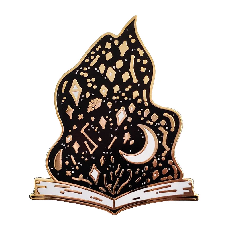 Spellbook Black Flame Pin