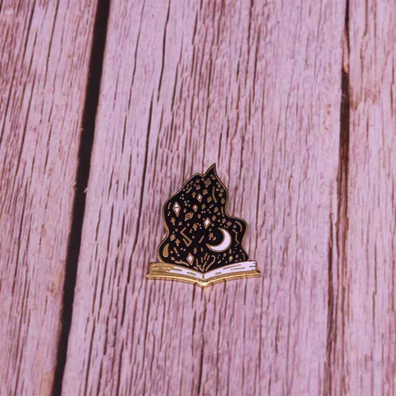 Spellbook Black Flame Pin