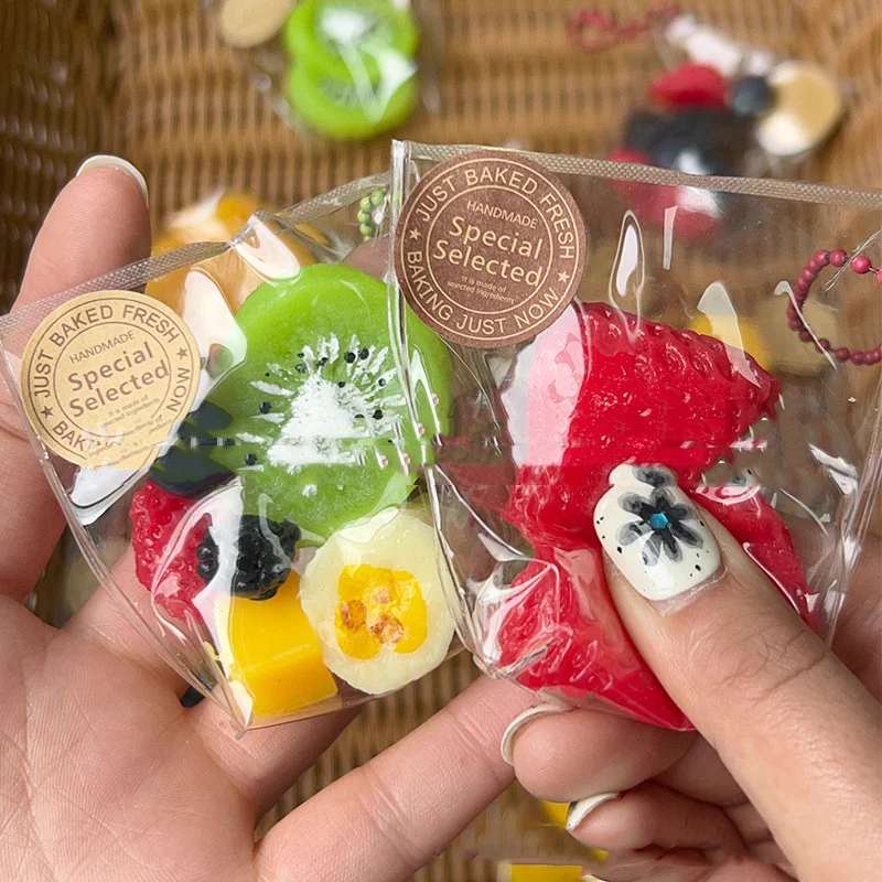 Squishy Fruit Bag Charm