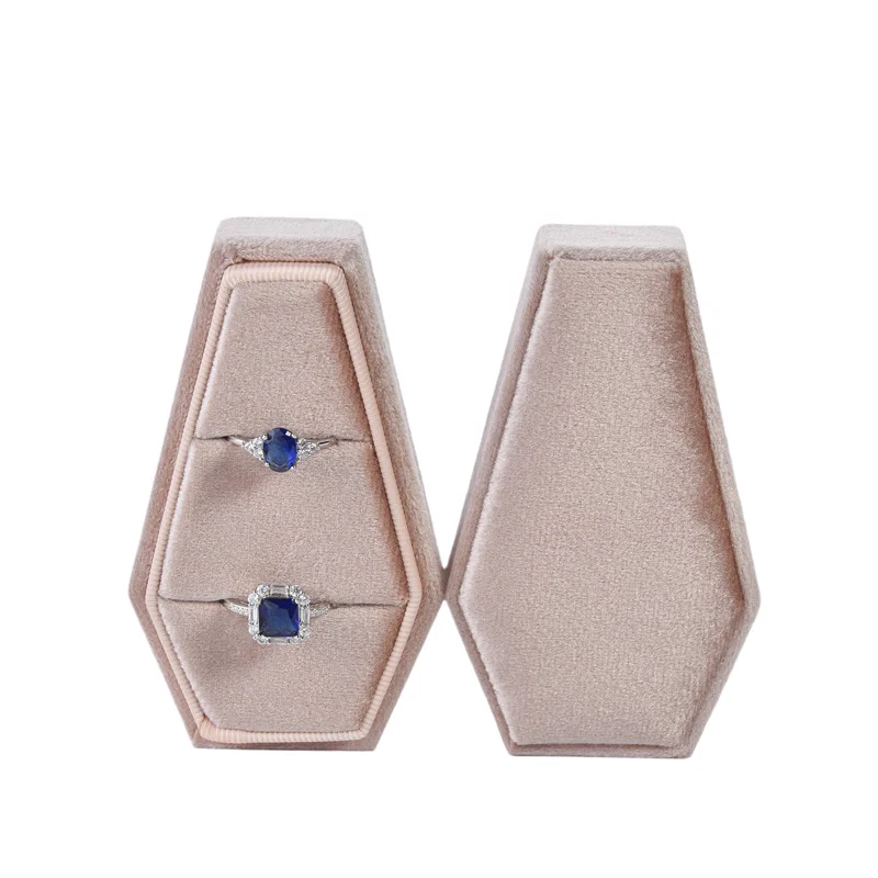 Velvet Coffin Ring and Jewelry Box - 13 Styles